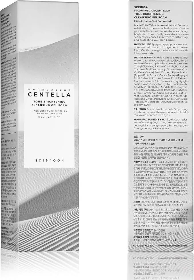 Skin 1004 Madagascar Centella Tone Brightening Cleansing Gel Foam 125 ml 2.webp
