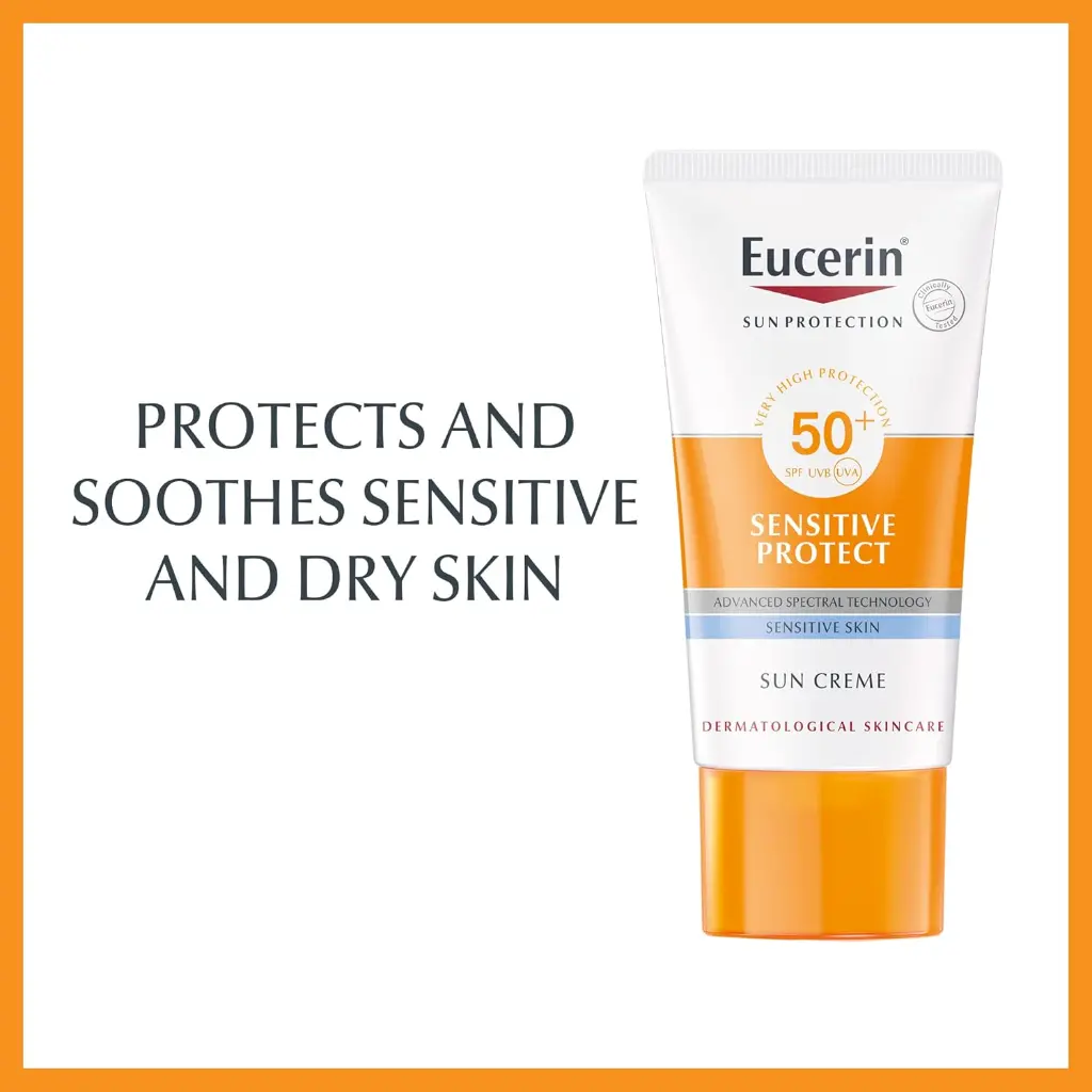 Eucerin Sun Cream Facial Sunscreen Sensitive Protect 50+SPF 50ml2.webp
