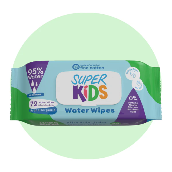 Superkids Water Wipes 72 wipes