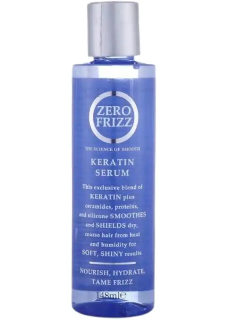 Zero Frizz Keratin Serum for Smooth and Shiny Hair, 148 Ml