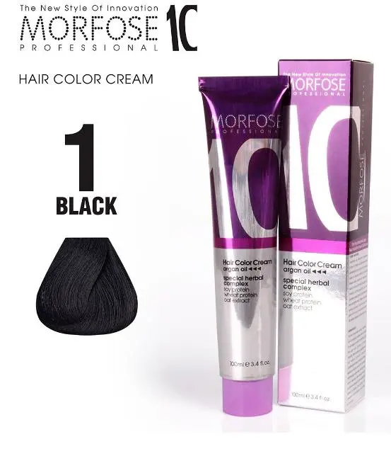 Morfose 10 Hair Dye 1 Black 100 ml
