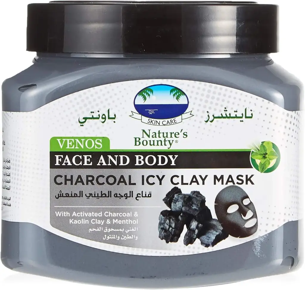 Nature's Bounty Charcoal Icy Clay Face Mask, 600ml