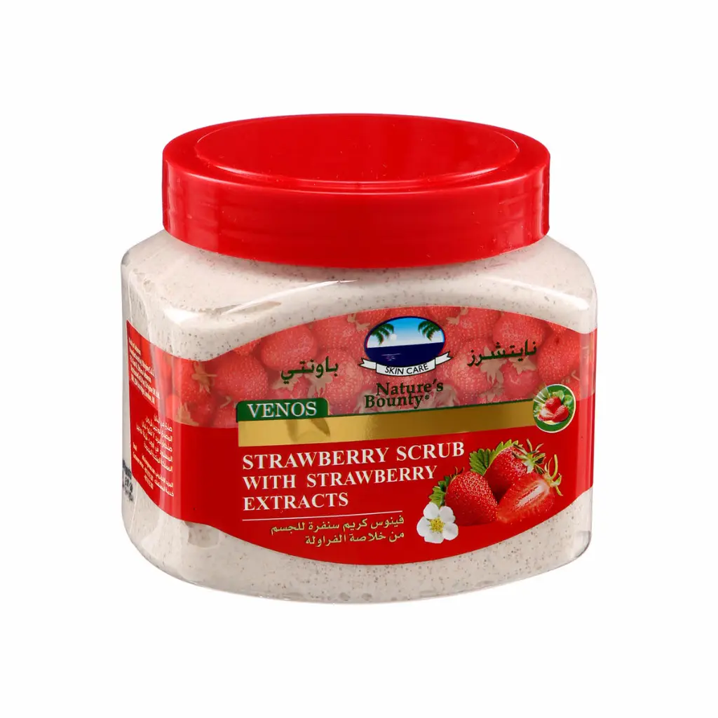 Natures Bounty Venos Strawberry Body Scrub 600gm
