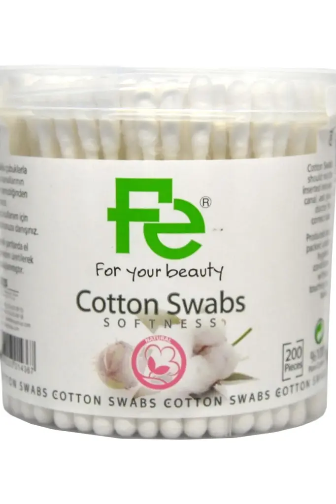 Fe Cotton Swabs - 200 Pieces
