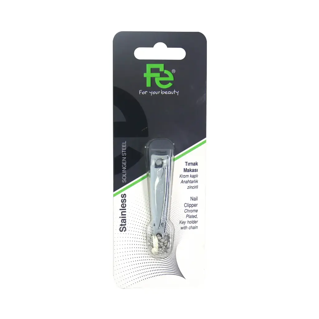 FE Nail Clipper Chrome Plated with Key Holder