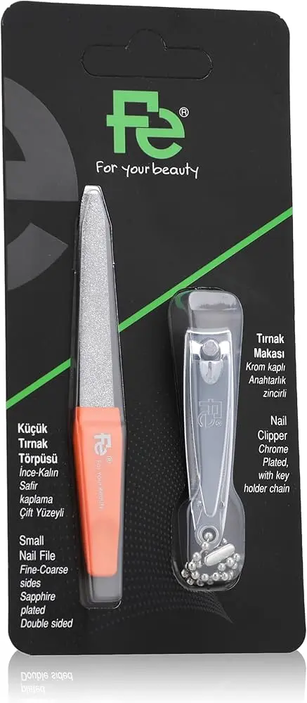 Fe Nail Clipper Chrome Plated with Key Holder Chain FEPI041