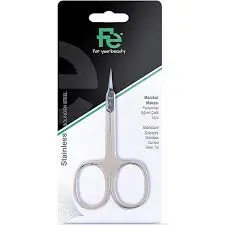 FE Manicure Scissors Stainless Steel Curved Tip