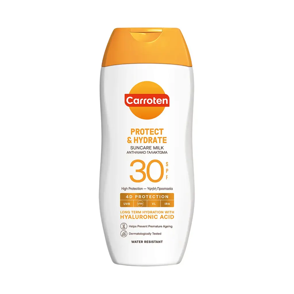 Carroten Protect & Hydrate Suncare Milk 4D Protection SPF30, 200ml