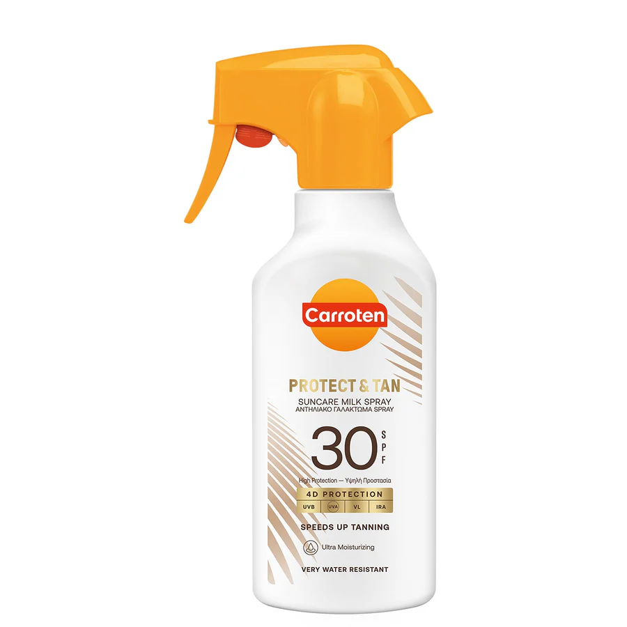 Carroten Protect & Tan Suncare Milk Spray SPF 30 - 200ml