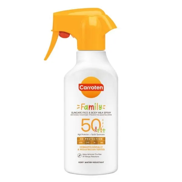 Carroten Family Suncare Face & Body Milk Spray 50SPF  270ML