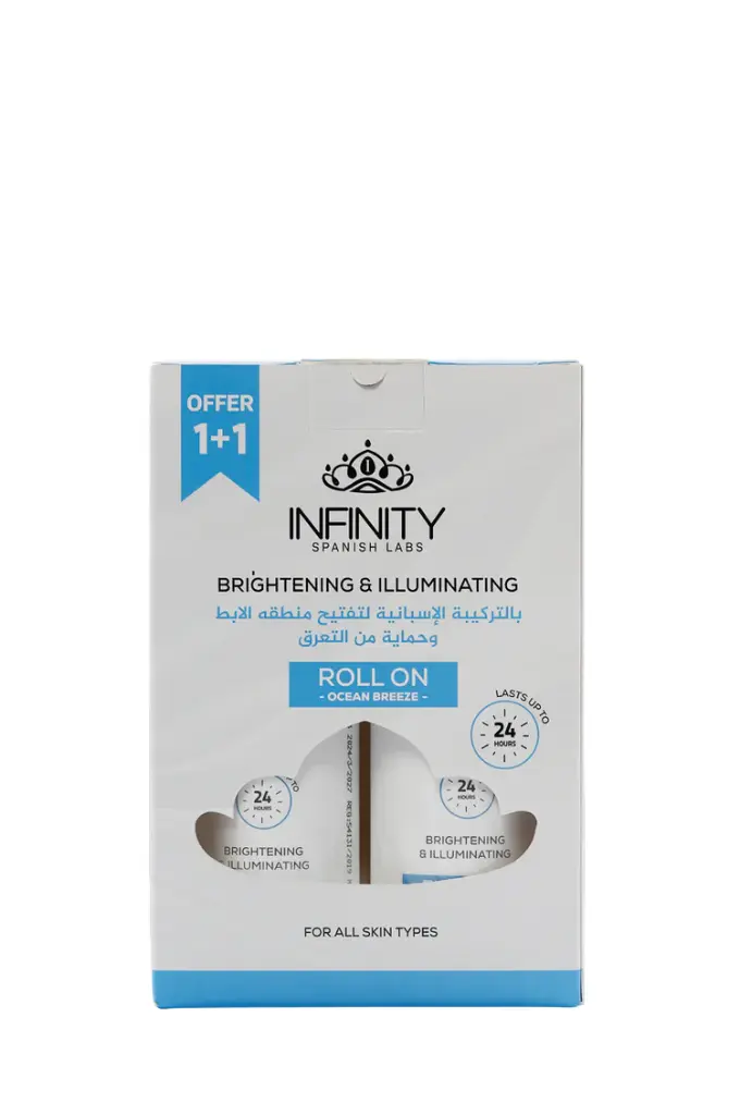 Infinity Deodorant Roll On Illuminating Ocean Breeze - 80ml 1+1