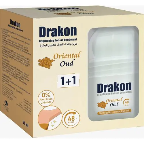 Drakon Oriental Oud Roll-On Deodorant - 50ml (1+1)