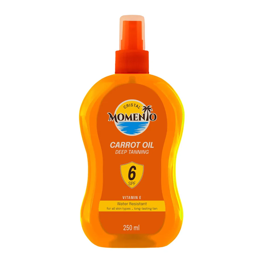 Cristal Momento Protective Tanning Carrot Oil SPF 6 – 250ml