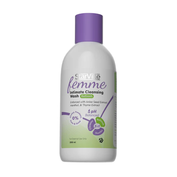 StarVille Femme Intimate Cleansing Wash Refresh - 200 ml