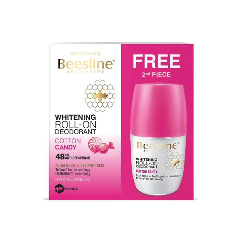 Beesline Whitening Deo Roll-On 50 ML - Cotton Candy - 1+1