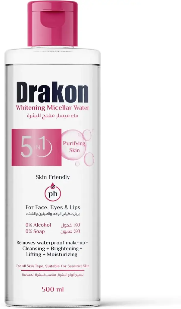 DRAKON Whitening Micellar Water 500ml + Micellar Water 100ml