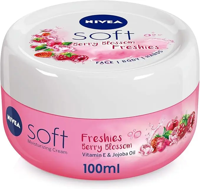 NIVEA Soft Freshies Refreshing Berry Blossom Moisturizing Cream, 100ml
