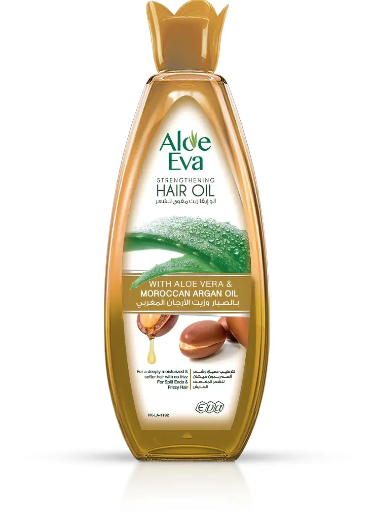 Aloe Eva Strengthening Hair Oil With Aloe Vera & Moroccan Argan Oil 255 ml