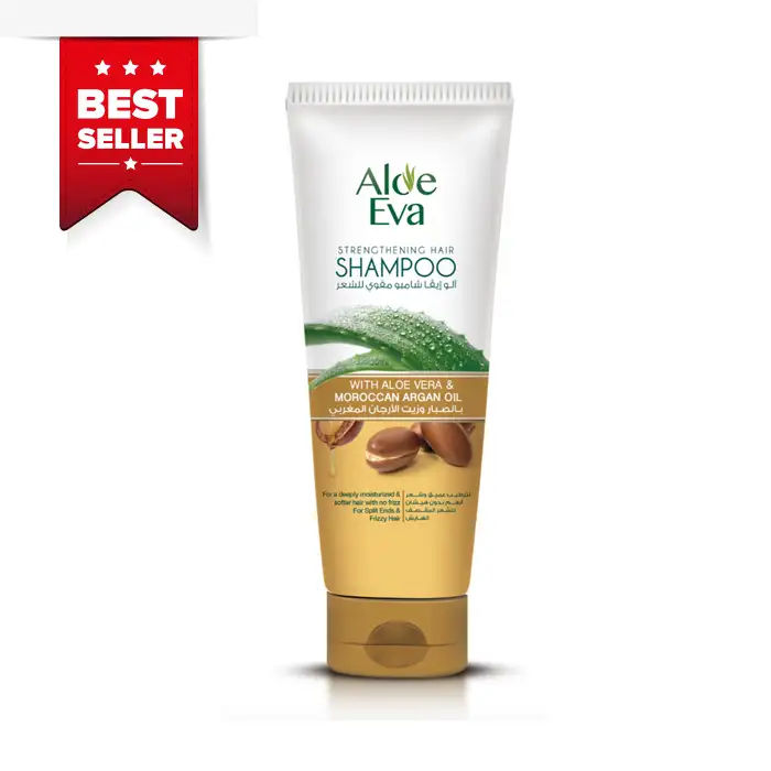 Aloe Eva Strengthening Hair Shampoo with Aloe Vera and Moroccan Argan Oil - 230 ml