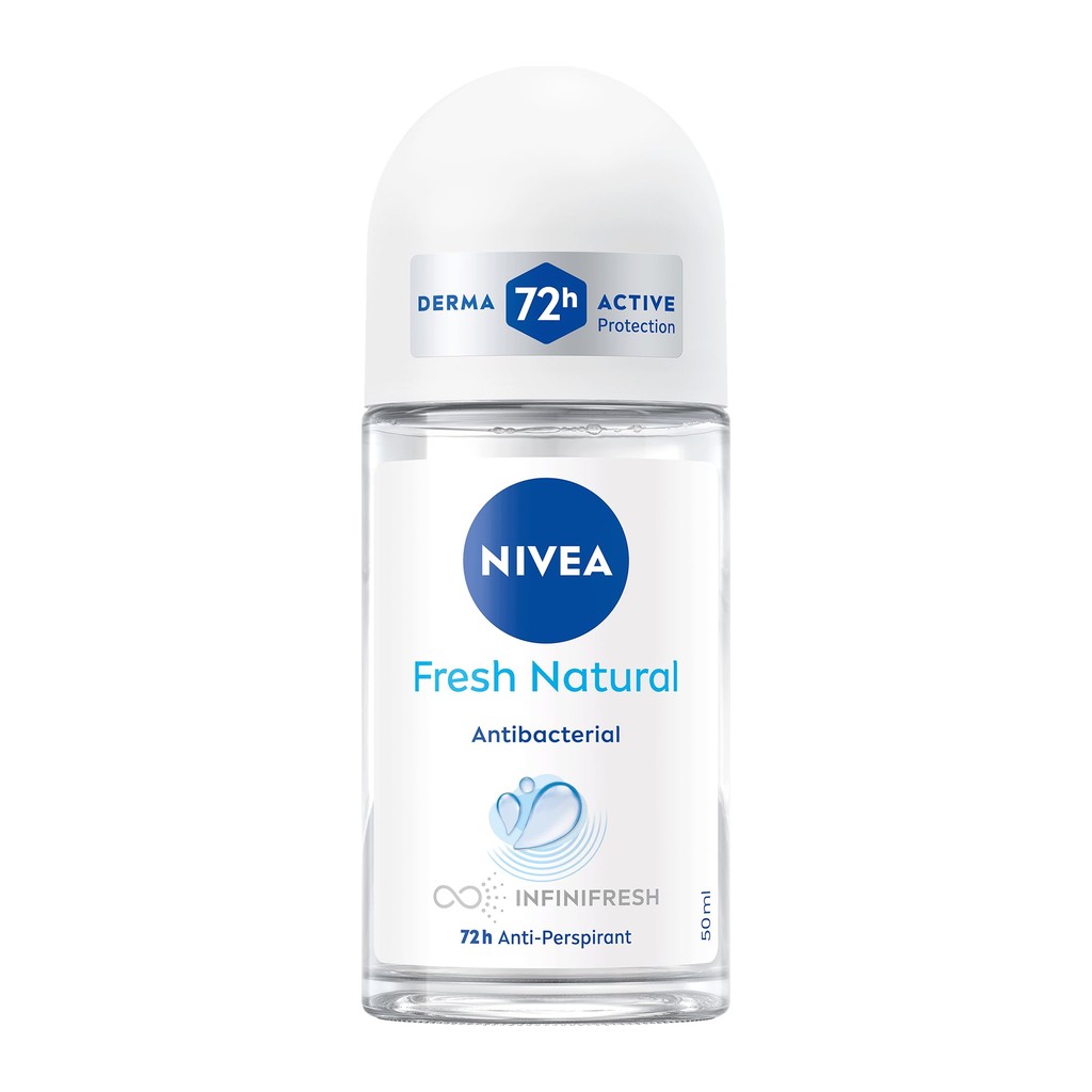NIVEA Deodorant Roll-on for Women, Fresh Natural Ocean Extracts, 50ml
