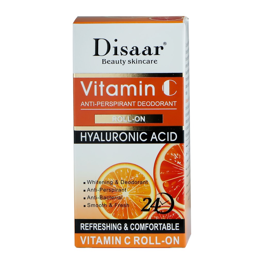 Disaar Vitamin C Roll-On with Hyaluronic Acid - 50ML