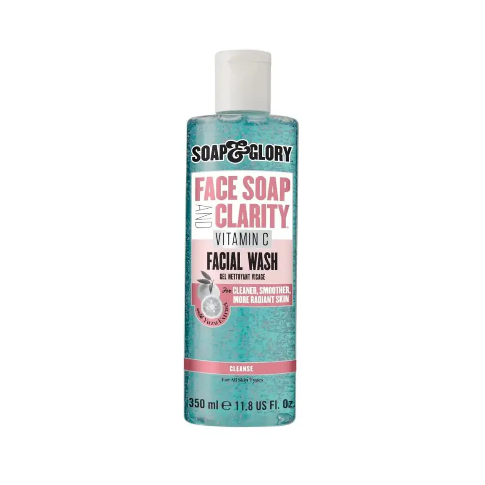 Soap & Glory Face Soap and Clarity 3-In-1 Daily Detox Vitamin C Facial Wash, 350 ml
