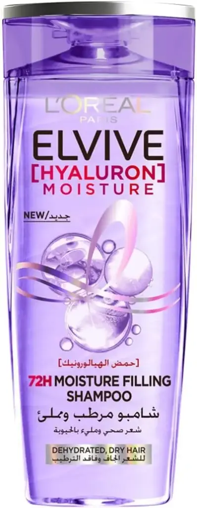 L’Oréal Paris Elvive Hyaluron Moisture 72H Moisture Filling Shampoo with Hyaluronic Acid - 600ml