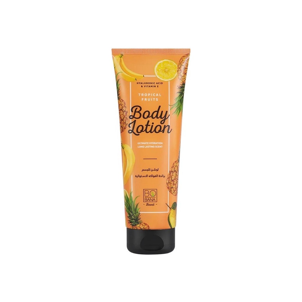 BOBANA Tropical Fruits Body Lotion With Hyaluronic Acid & Vitamin - 240gm