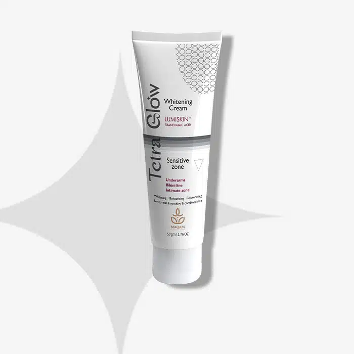 Tetra Glow Sensitive Zone Whitening Cream - 50 gm