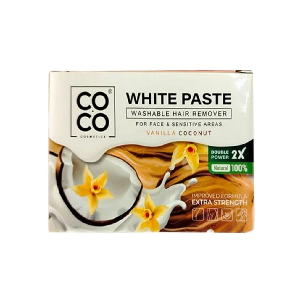 Coco Vanilla Coconut White Paste for Body and Facial Hair Removal 100g