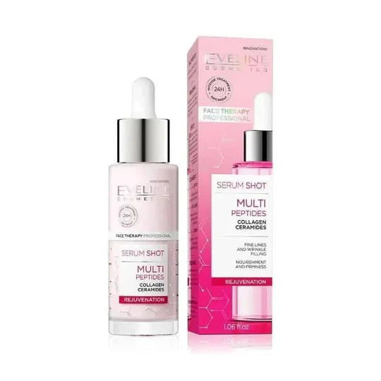  Eveline Serum Shot Multi Rejuvenating Peptides Face Serum 30ml