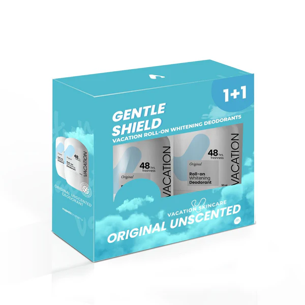 Vacation Original Unscented Whitening Deodorant 50 ml 1+1