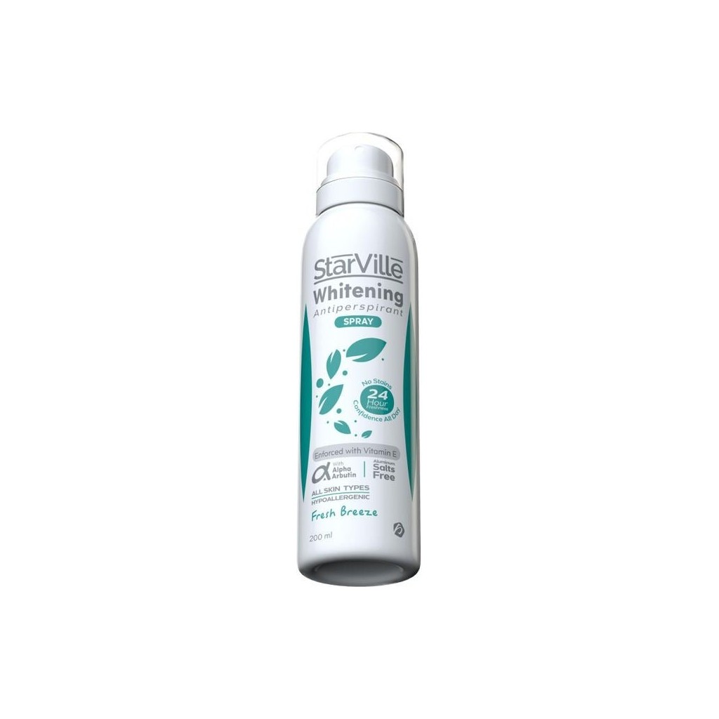 Starville Whitening Antiperspirant Spray Fresh Breeze 200 ml