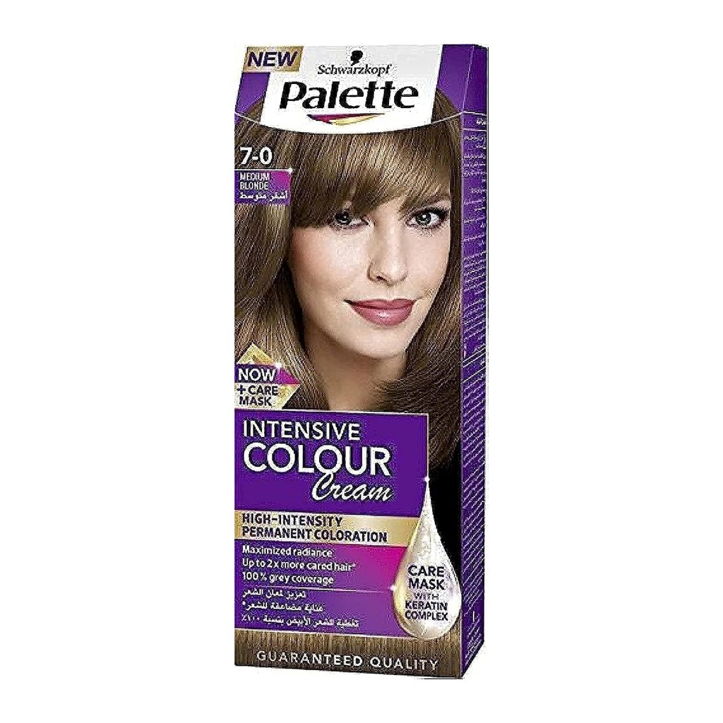 Palette Intensive Color Cream, 7-0 Medium Blonde