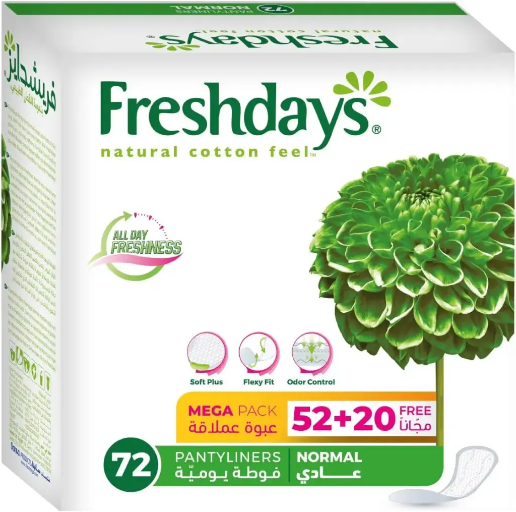 Freshdays Normal Panty Liners 72 Pads