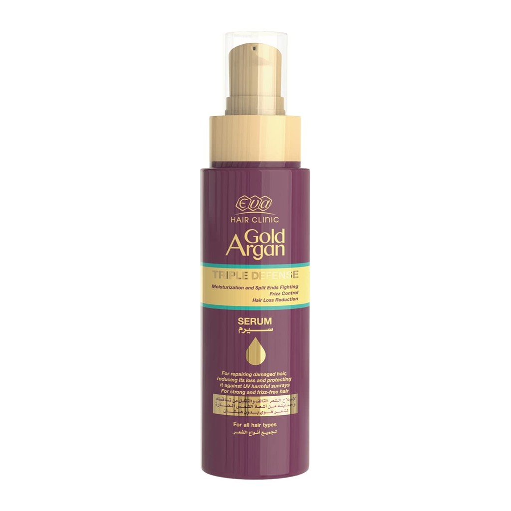 Eva Hair Clinic Gold Argan Serum With Gold And Argan Oil 90 Ml