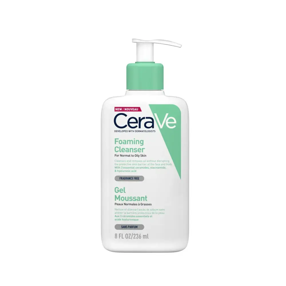 Cerave Foaming Facial Gel Cleanser for Normal to Oily Skin - 236ml