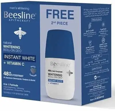 Beesline Roll-On with Vitamin C Deodorant Instant White 1+1 offer 50 ml