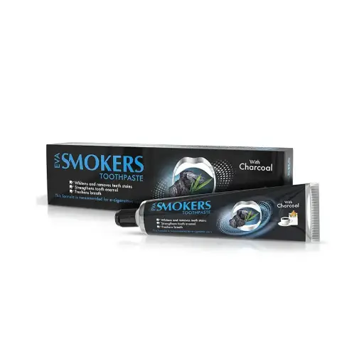 [koz107] Eva Smokers Cleansing Toothpaste With Charcoal - 50gm
