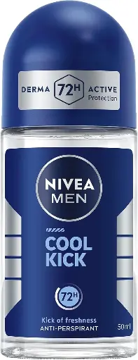 [koz168] NIVEA MEN Deodorant Roll-on for Men, Cool Kick Fresh Scent, 50ml