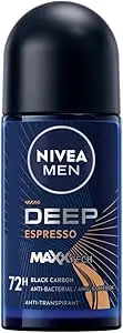 [koz172] NIVEA MEN DEEP Black Carbon Espresso Anti-Perspirant Roll-On 50ml