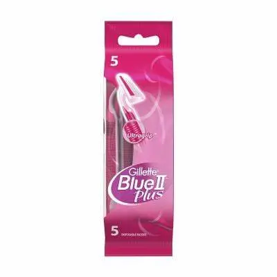 [koz191] Gillette Blue II Plus Pink Disposable Razors (Pack of 5) (4791)