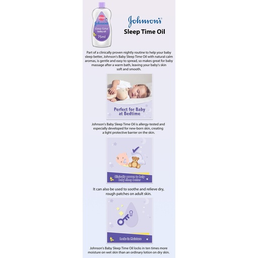 [koz1441] Johnson's Baby Oil Sleep Time 75ml