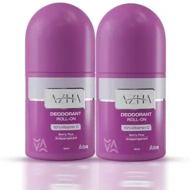 [koz237] Azha Deodorant Roll On Berry Plus Scent 60ml (1+1)