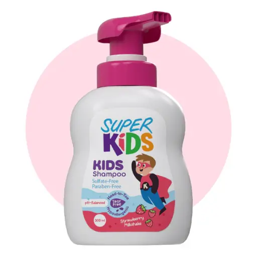 [koz490] Superkids Strawberry Milkshake Shampoo 300ml