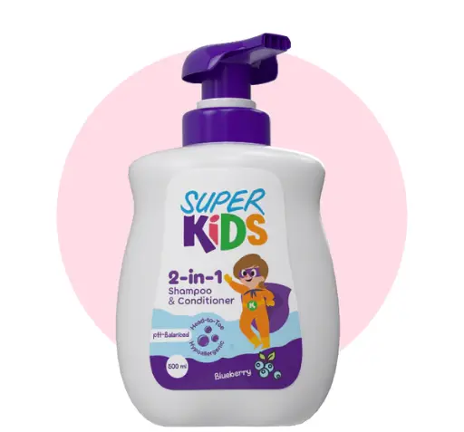 [koz496] Superkids 2 In 1 Shampoo & Conditioner 500 ml