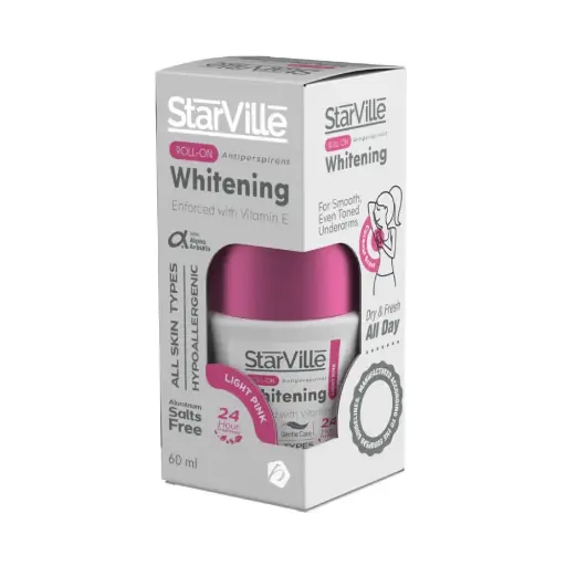 [koz507] StarVille Whitening Roll on Light Pink with Coconut Scent 60 ml 