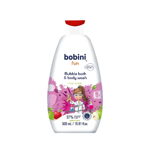 [koz647] Bobini Apple Scent Fun Bubble Bath & Body Wash 500ml