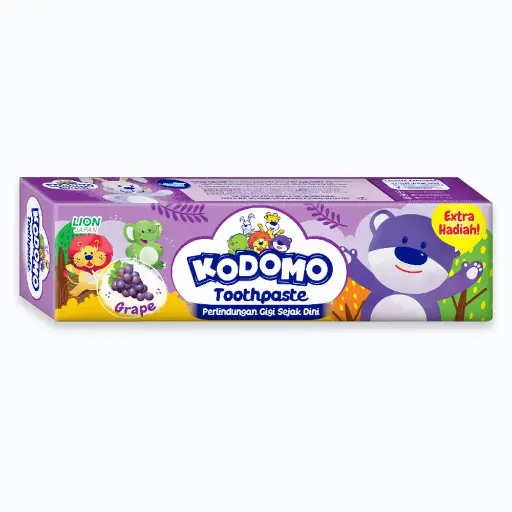 [koz1063] Kodomo Lion Grape Flavoured Toothpaste - 45 gm 