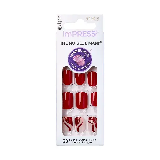 [koz1284] Kiss imPRESS The No Glue Mani 91908
